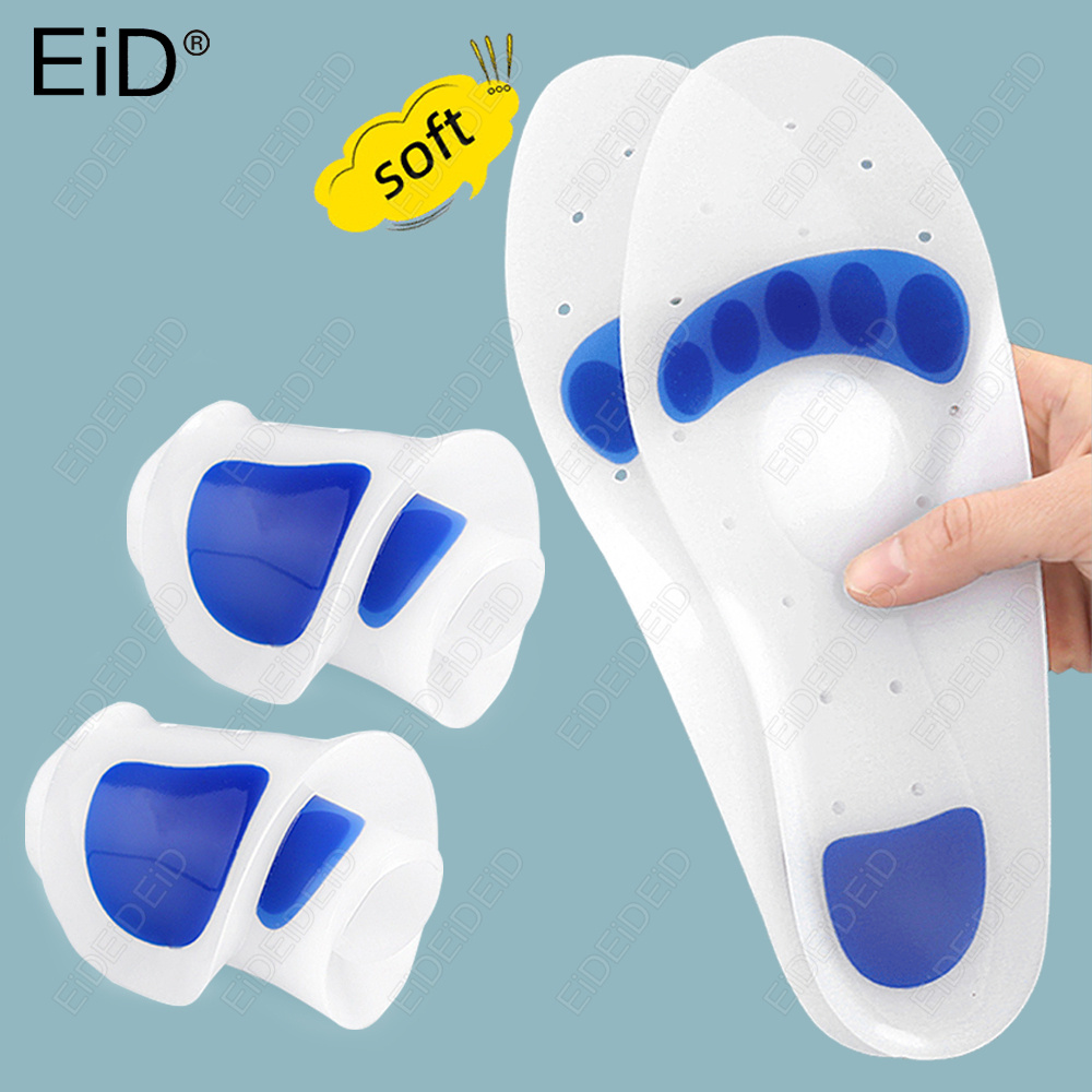 Women'S Shoes Plantar Fasciitis - EID Orthopädische Silikon-Gel-Einlegesohlen Plattfuß Gewölbestütze Plantarfasziitis-Linderung