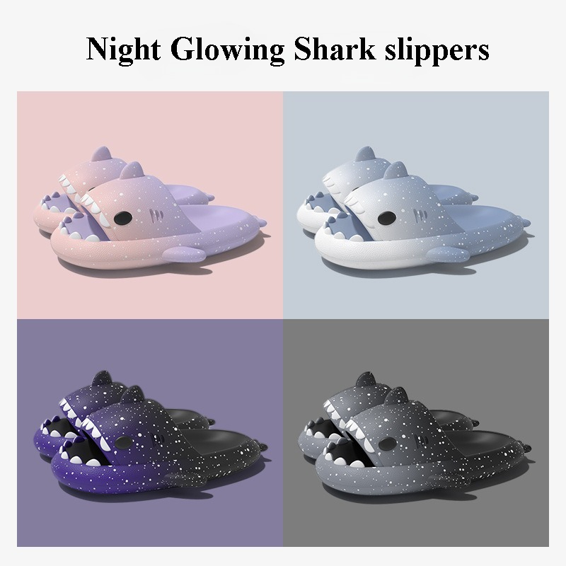 Women'S Shoes Temu - Nette Cartoon Shark Hausschuhe Für Frauen