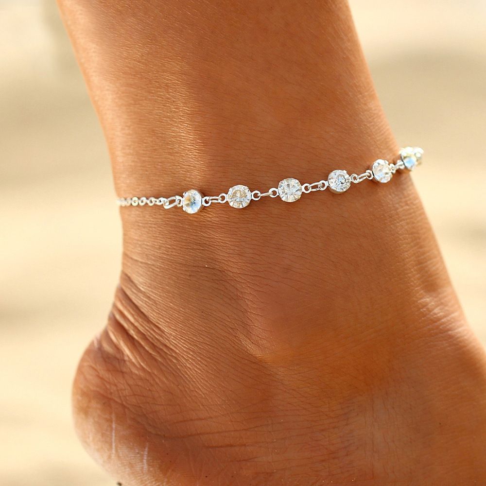 Gold Chain Sandal - Fuß Knöchel Gold Silber Geburtstagsgeschenk Sommer
