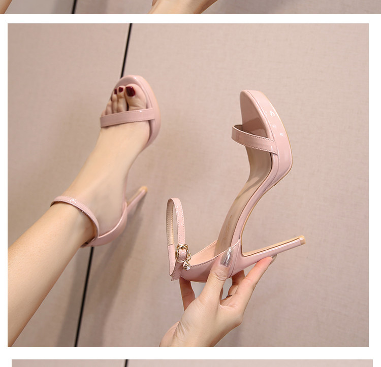 Women Shoes Waterproof - 2026 Neue Leder-Nude-Wasserdichte Plateau-High-Heels mit dünnen