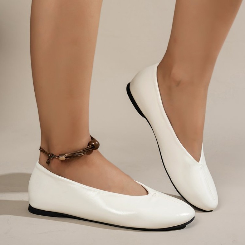 Ballet Flat Women - Komfortable Runde Spitze Flache Schuhe Damen