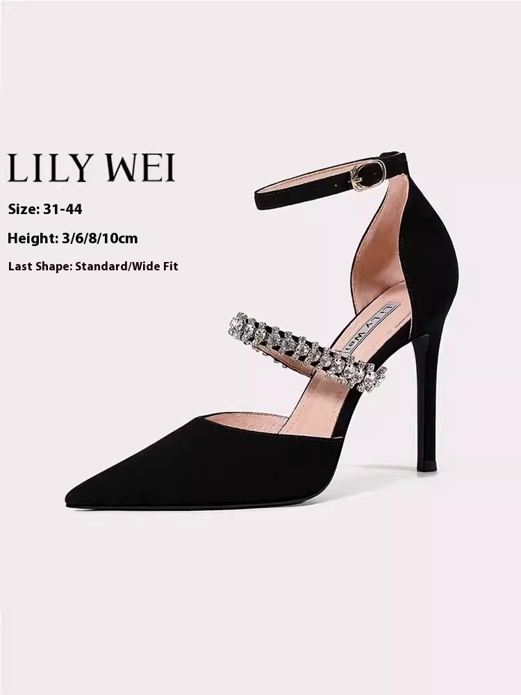 Wide Fit Heels - Niedrige Absätze, dünne Hochzeitsschuhe mit hohen