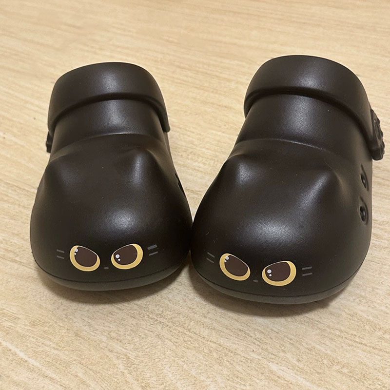 Women'S Shoes Temu - Neue kreative schwarze Katzenpantoffeln für Damen,