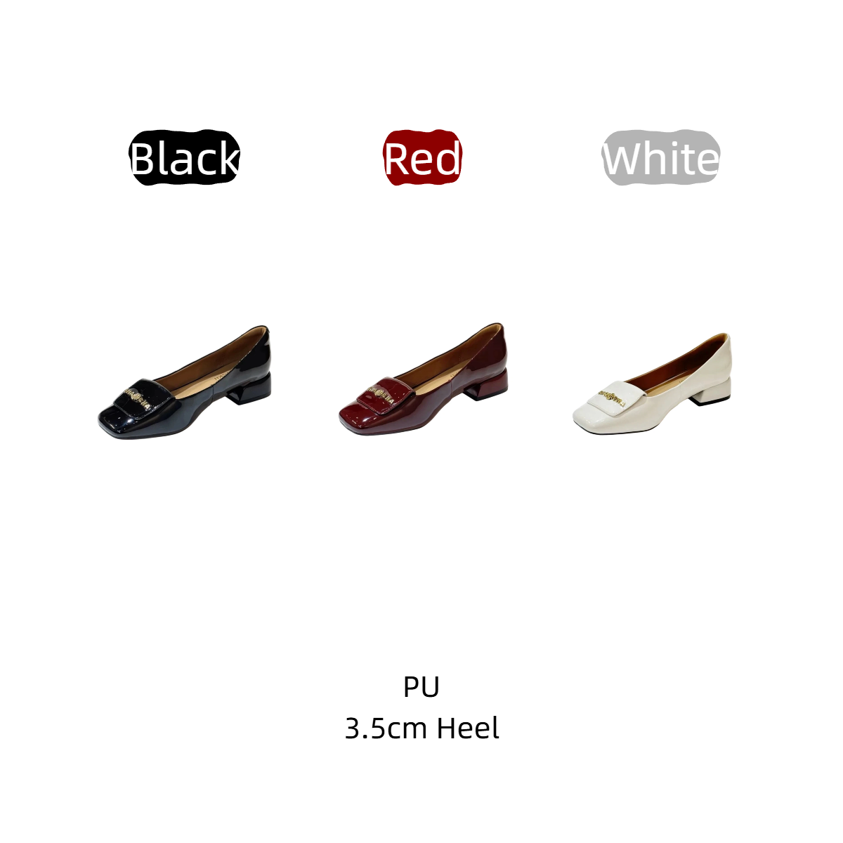 Damen Retro Pumps mit eckiger  – Wide Fit Heels Bewertung und Preis