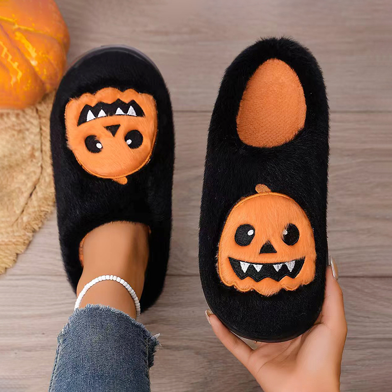 Halloween-Kürbis-Plüschpantoff – Fluffy Fur Slipper Bewertung und Preis