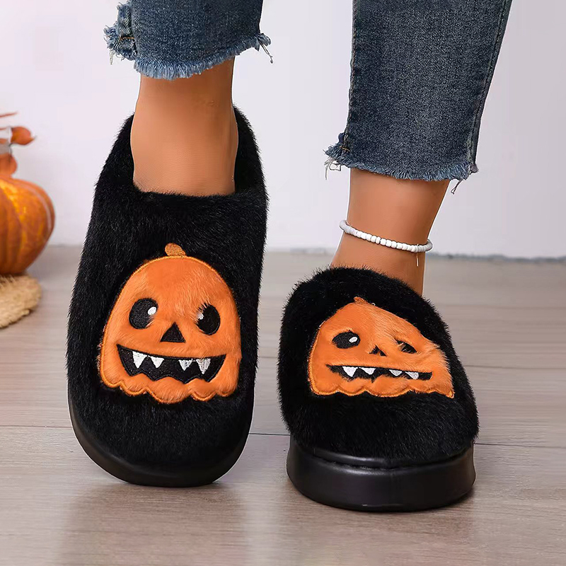 Halloween-Kürbis-Plüschpantoff – Fluffy Fur Slipper Bewertung und Preis