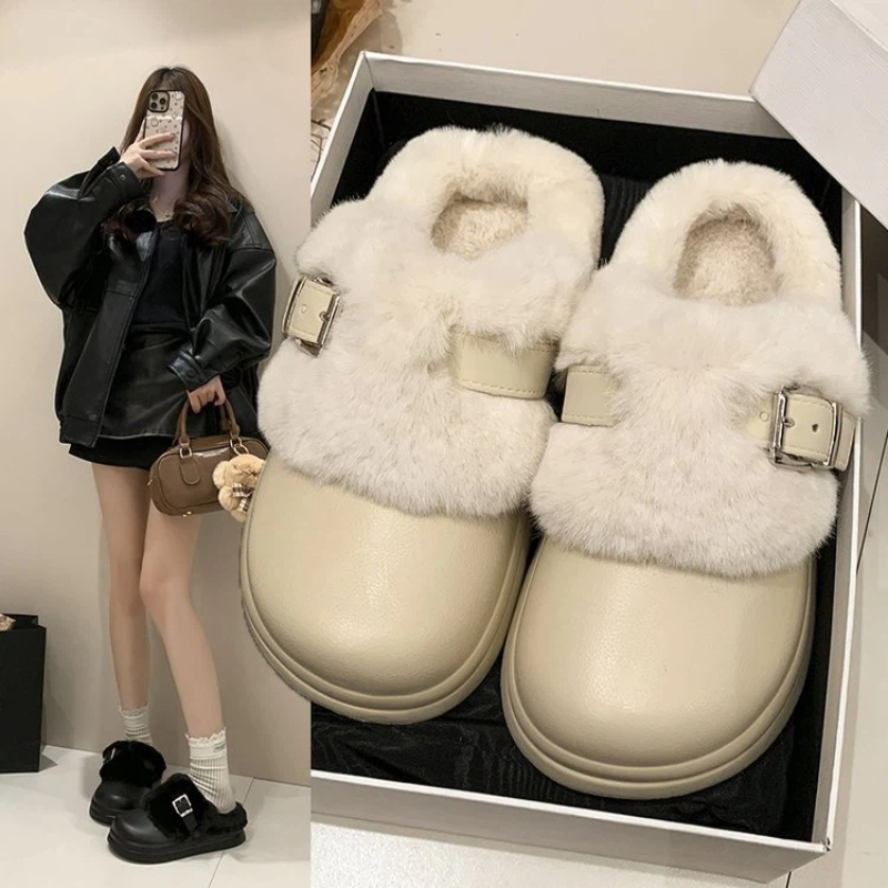 Wasserdichte EVA-Clogs mit dic – Fluffy Fur Slipper Bewertung und Preis