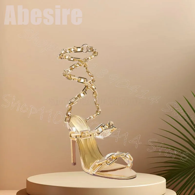 Goldkette, hohles Design, offe – Gold Chain Sandal Bewertung und Preis