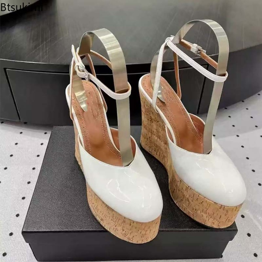 Damen-Sandalen aus Lackleder m – Cork Wedge Sandal Bewertung und Preis