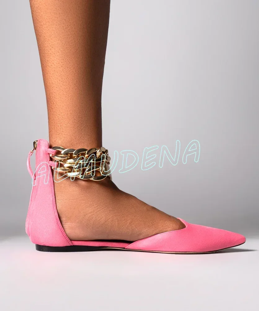 Goldketten-Detail Flache Damen – Gold Chain Sandal Bewertung und Preis