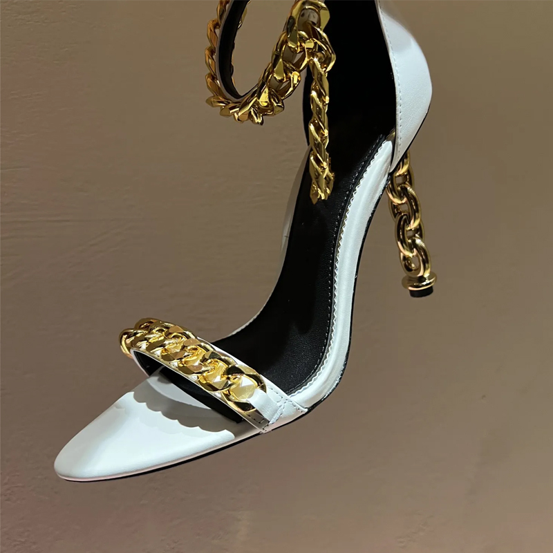 Sexy Goldkette Ferse Spitzschu – Gold Chain Sandal Bewertung und Preis