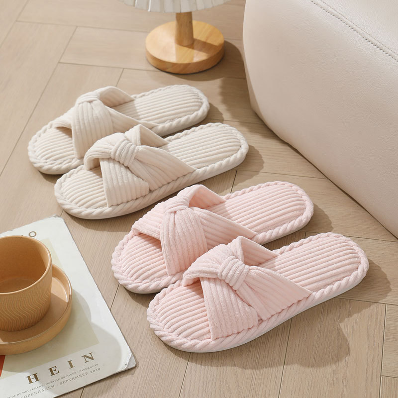 Cord-Hausschuhe mit Kreuzrieme – Women Shoes For Winter Bewertung und Preis